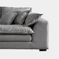 Beach Standard Sofa with Bolster Pillows 29.53"High Fabric Settee with Square Arm Clearhalo 'furn' 'furn_sofas' 'Furniture' 'furniture_sofas' 'Living Room Furniture' 'Sofa' 'sofas' 4955687