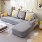 Square Arm 110.24"D x 62.99"W x 33.86"H Casual Removable Cushions Sectionals Grey Clearhalo 'furn' 'furn_sectionals' 'Furniture' 'furniture_sectionals' 'Living Room Furniture' 'Sectionals' 4955818