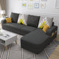 Square Arm 110.24"D x 62.99"W x 33.86"H Casual Removable Cushions Sectionals Dark Gray Clearhalo 'furn' 'furn_sectionals' 'Furniture' 'furniture_sectionals' 'Living Room Furniture' 'Sectionals' 4955823