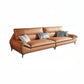 Faux leather High Back Pillow Top Arm Sofa and Sectional with Stain-Resistant Clearhalo 'furn' 'furn_sectionals' 'Furniture' 'furniture_sectionals' 'Living Room Furniture' 'Sectionals' 4955979