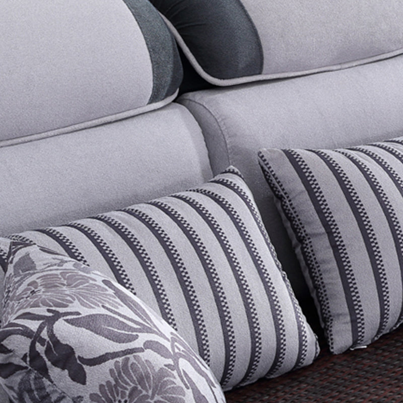 Farmhouse Removable Cushions Sectionals 35.43"High Pillow Top Arm Sofa with Chaise Clearhalo 'furn' 'furn_sectionals' 'Furniture' 'furniture_sectionals' 'Living Room Furniture' 'Sectionals' 4956026