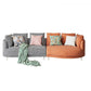 Scandinavian Faux Leather Modular Sofa with Pillowed Back Cushions Clearhalo 'furn' 'furn_sectionals' 'Furniture' 'furniture_sectionals' 'Living Room Furniture' 'Sectionals' 4956111
