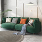 Scandinavian Faux Leather Modular Sofa with Pillowed Back Cushions Blackish Green Left Clearhalo 'furn' 'furn_sectionals' 'Furniture' 'furniture_sectionals' 'Living Room Furniture' 'Sectionals' 4956112