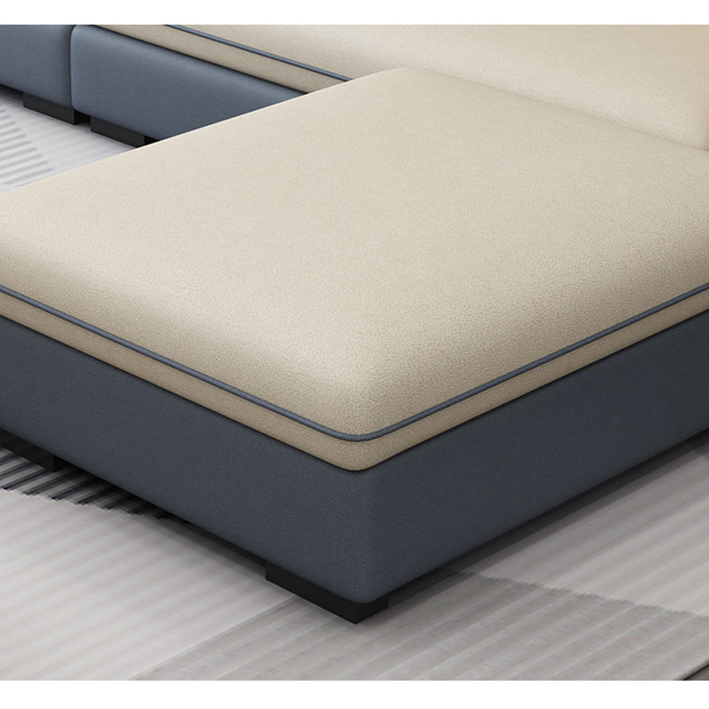 Fabric Pillow Top Arm Sectional Sofa 35.43"High Cushion Back Sofa with Storage Clearhalo 'furn' 'furn_sectionals' 'Furniture' 'furniture_sectionals' 'Living Room Furniture' 'Sectionals' 4956165