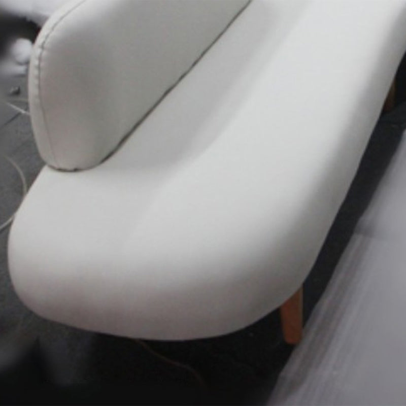 Fabric Tight Back Sectional Sofa 27.56"High Armless Sofa,White Clearhalo 'Furniture' 'furniture_sectionals' 'Living Room Furniture' 'Sectionals' 4956219