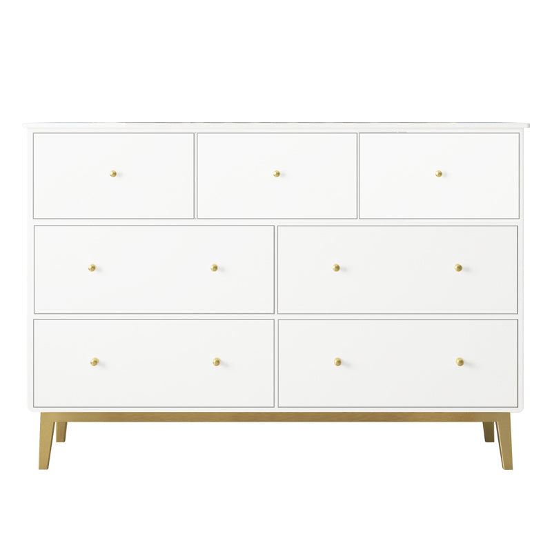 Pine Solid Wood Buffet/Console with Drawers Modern Buffet Server for Living Room White Clearhalo 'buffet_sideboard' 'Buffets & Sideboards' 'furn' 'furn_buffet_sideboard' 'Furniture' 'furniture_buffet_sideboard' 'Kitchen & Dining Furniture' 4956231