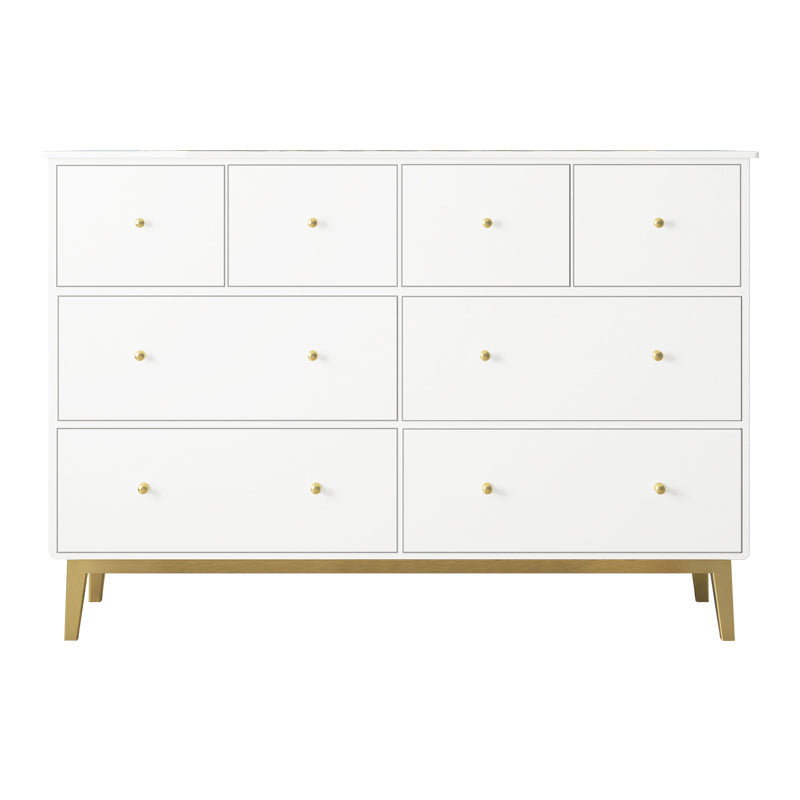 Pine Solid Wood Buffet/Console with Drawers Modern Buffet Server for Living Room White Clearhalo 'buffet_sideboard' 'Buffets & Sideboards' 'furn' 'furn_buffet_sideboard' 'Furniture' 'furniture_buffet_sideboard' 'Kitchen & Dining Furniture' 4956232