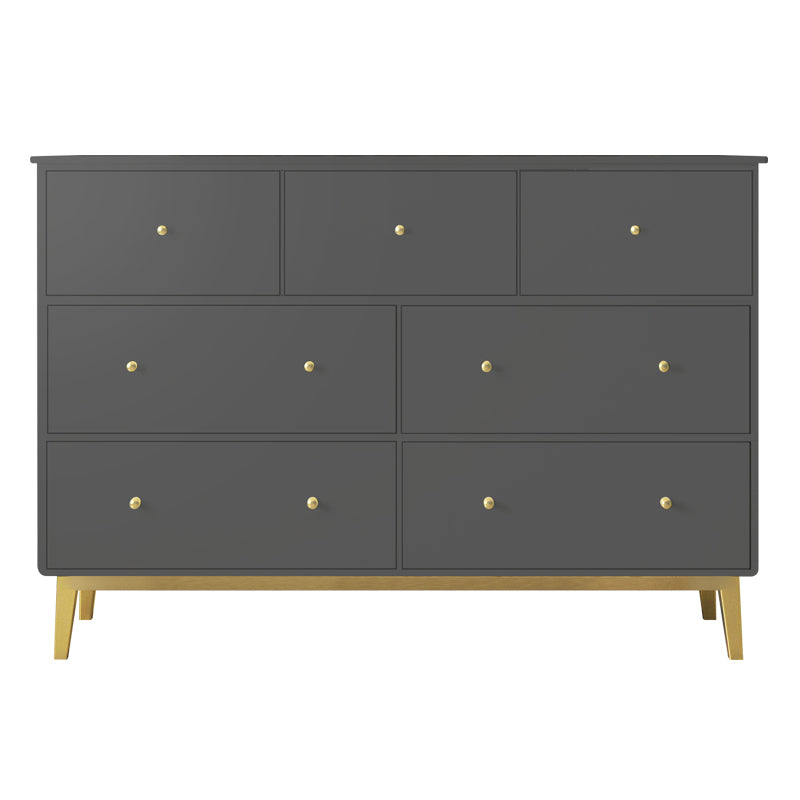 Pine Solid Wood Buffet/Console with Drawers Modern Buffet Server for Living Room Grey Clearhalo 'buffet_sideboard' 'Buffets & Sideboards' 'furn' 'furn_buffet_sideboard' 'Furniture' 'furniture_buffet_sideboard' 'Kitchen & Dining Furniture' 4956237