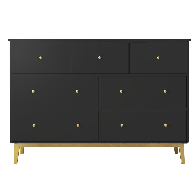 Pine Solid Wood Buffet/Console with Drawers Modern Buffet Server for Living Room Black Clearhalo 'buffet_sideboard' 'Buffets & Sideboards' 'furn' 'furn_buffet_sideboard' 'Furniture' 'furniture_buffet_sideboard' 'Kitchen & Dining Furniture' 4956241