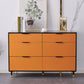Modern Wood Credenza Simple Buffet Table with Drawer for Living Room 47"L x 16"W x 32"H Orange Clearhalo 'buffet_sideboard' 'Buffets & Sideboards' 'furn' 'furn_buffet_sideboard' 'Furniture' 'furniture_buffet_sideboard' 'Kitchen & Dining Furniture' 4956258