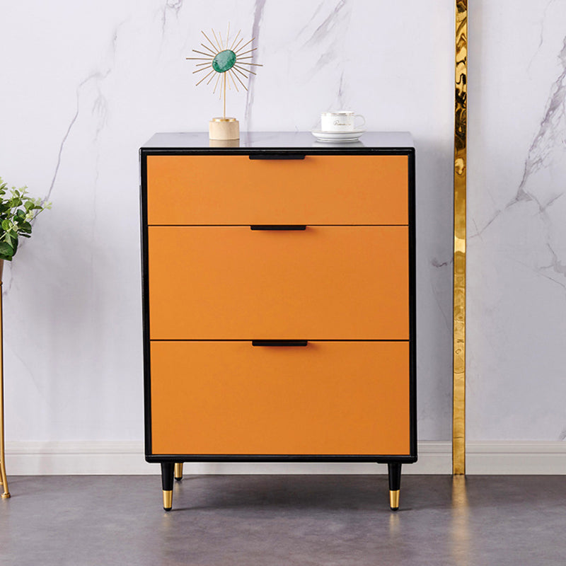 Modern Wood Credenza Simple Buffet Table with Drawer for Living Room 24"L x 16"W x 32"H Orange Clearhalo 'buffet_sideboard' 'Buffets & Sideboards' 'furn' 'furn_buffet_sideboard' 'Furniture' 'furniture_buffet_sideboard' 'Kitchen & Dining Furniture' 4956268