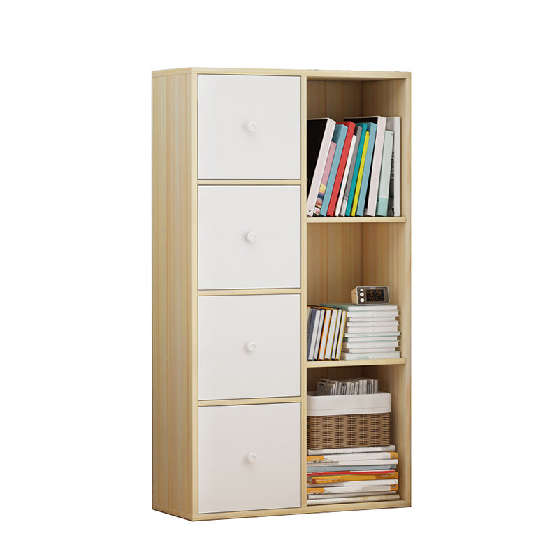 Modern & Contemporary Bookshelf Vertical Shelf Bookcase for Office 18.7"L x 9.4"W x 39.4"H Natural Clearhalo 'Bookcases' 'furn' 'furn_bookcases' 'Furniture' 'furniture_bookcases' 'Office Furniture' 4956276