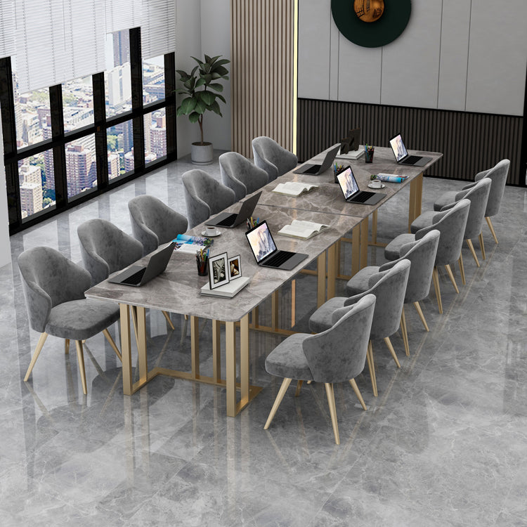 Sintered Stone Rectangular Meeting Table Office Industrial Writing Desk Clearhalo 'furn' 'furn_office_desk' 'Furniture' 'furniture_office_desk' 'Office Desks' 'Office Furniture' 'office_desk' 4960476