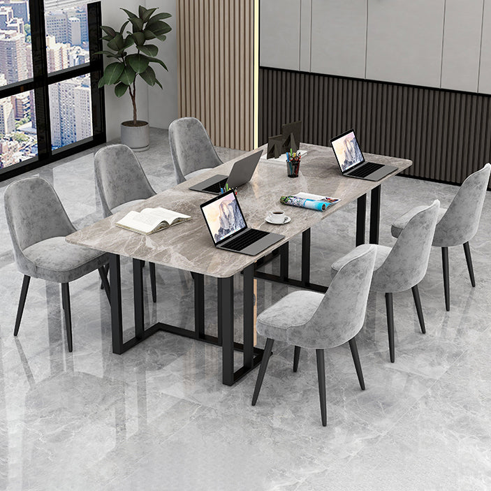 Sintered Stone Rectangular Meeting Table Office Industrial Writing Desk Clearhalo 'furn' 'furn_office_desk' 'Furniture' 'furniture_office_desk' 'Office Desks' 'Office Furniture' 'office_desk' 4960477