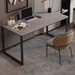 Sintered Stone Rectangular Meeting Table Home Office Industrial Writing Desk 70.9"L x 35.4"W x 29.5"H Grey Clearhalo 'furn' 'furn_office_desk' 'Furniture' 'furniture_office_desk' 'Office Desks' 'Office Furniture' 'office_desk' 4960508