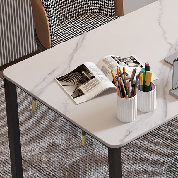 Sintered Stone Rectangular Meeting Table Home Office Industrial Writing Desk Clearhalo 'furn' 'furn_office_desk' 'Furniture' 'furniture_office_desk' 'Office Desks' 'Office Furniture' 'office_desk' 4960512