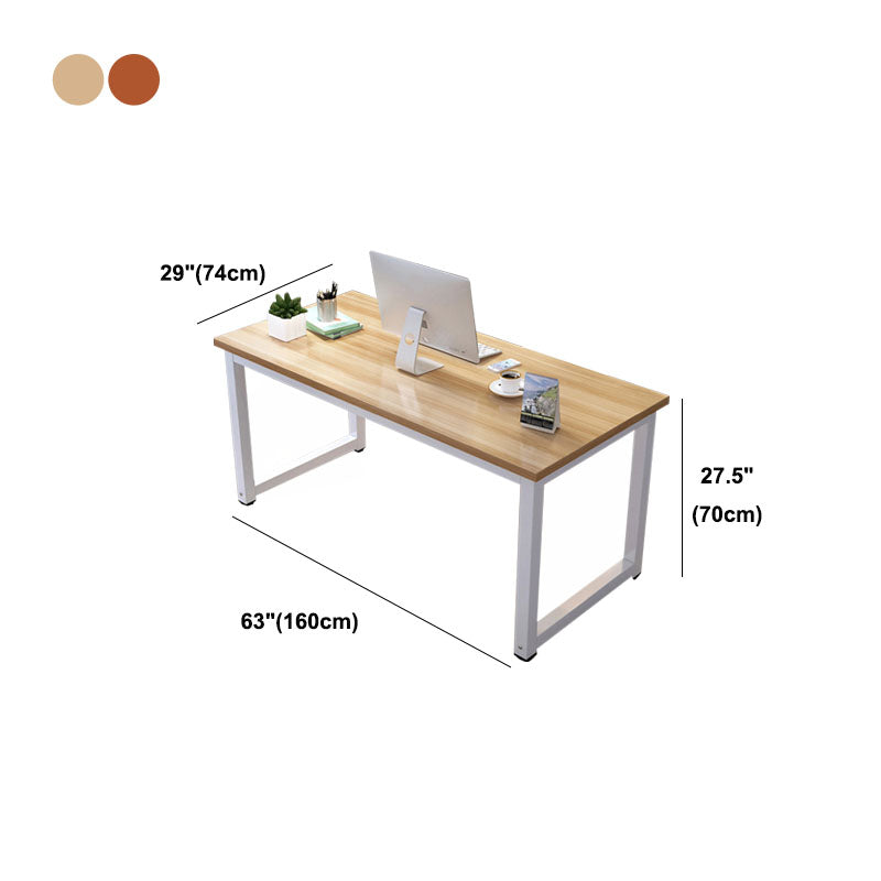 Mission Style Home Bedroom Desk Rectangular Office Artificial Wood Writing Desk Clearhalo 'furn' 'furn_office_desk' 'Furniture' 'furniture_office_desk' 'Office Desks' 'Office Furniture' 'office_desk' 4960534