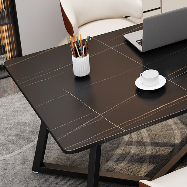 Sintered Stone Rectangular Work Table Home Office Modern Writing Desk Clearhalo 'furn' 'furn_office_desk' 'Furniture' 'furniture_office_desk' 'Office Desks' 'Office Furniture' 'office_desk' 4960545