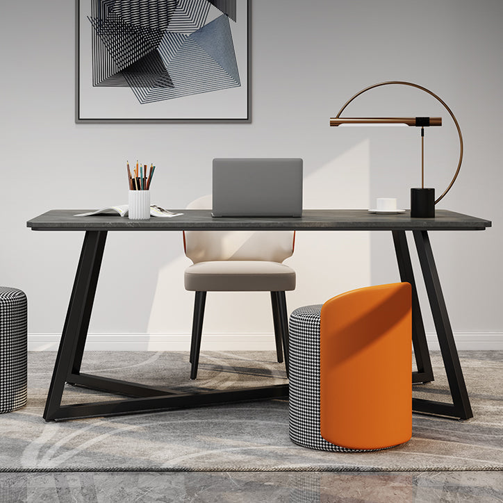 Sintered Stone Rectangular Work Table Home Office Modern Writing Desk Clearhalo 'furn' 'furn_office_desk' 'Furniture' 'furniture_office_desk' 'Office Desks' 'Office Furniture' 'office_desk' 4960549