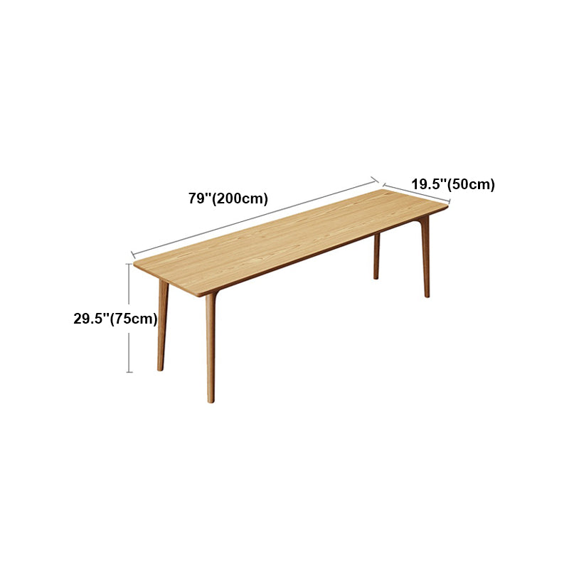 Modern Style Home Writing Desk Curved Solid Wood Office Desk Clearhalo 'furn' 'furn_office_desk' 'Furniture' 'furniture_office_desk' 'Office Desks' 'Office Furniture' 'office_desk' 4960601