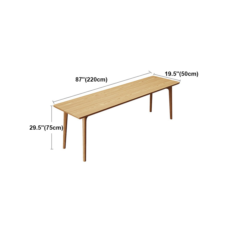 Modern Style Home Writing Desk Curved Solid Wood Office Desk Clearhalo 'furn' 'furn_office_desk' 'Furniture' 'furniture_office_desk' 'Office Desks' 'Office Furniture' 'office_desk' 4960602