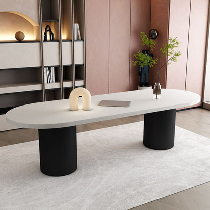 Solid Wood Office Desk Study Room and Office Contemporary Style Writing Desk White Clearhalo 'furn' 'furn_office_desk' 'Furniture' 'furniture_office_desk' 'Office Desks' 'Office Furniture' 'office_desk' 4960638