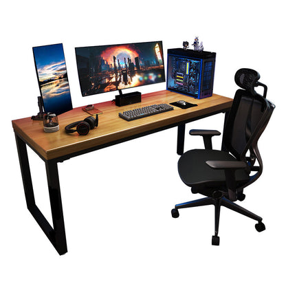 Modern Writing Desk Rectangular Pine Solid Wood Writing Desk 78.7"L x 31.5"W x 29.5"H Clearhalo 'furn' 'furn_office_desk' 'Furniture' 'furniture_office_desk' 'Office Desks' 'Office Furniture' 'office_desk' 4960672