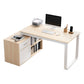 Corner Contemporary Writing Desk Manufactured Wood Desk with Drawer Natural 1 Left Hand Return Clearhalo 'Furniture' 'furniture_office_desk' 'Office Desks' 'Office Furniture' 'office_desk' 4960691
