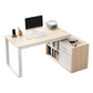 Corner Contemporary Writing Desk Manufactured Wood Desk with Drawer Natural 1 Right Hand Return Clearhalo 'Furniture' 'furniture_office_desk' 'Office Desks' 'Office Furniture' 'office_desk' 4960693