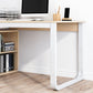 Corner Contemporary Writing Desk Manufactured Wood Desk with Drawer Clearhalo 'Furniture' 'furniture_office_desk' 'Office Desks' 'Office Furniture' 'office_desk' 4960698