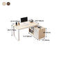 Corner Contemporary Writing Desk Manufactured Wood Desk with Drawer Clearhalo 'Furniture' 'furniture_office_desk' 'Office Desks' 'Office Furniture' 'office_desk' 4960708