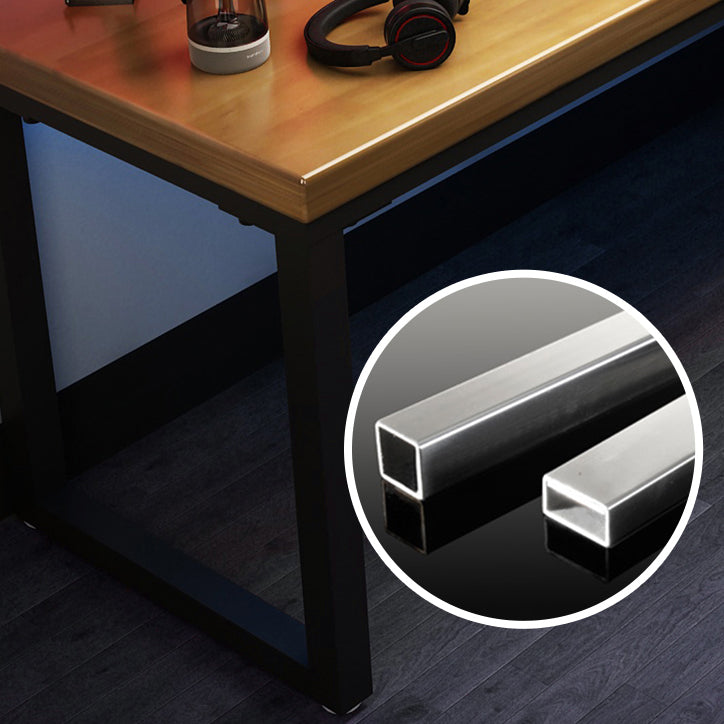 Modern Style Writing Desk Rectangular Pine Solid Wood Office Desk Clearhalo 'furn' 'furn_office_desk' 'Furniture' 'furniture_office_desk' 'Office Desks' 'Office Furniture' 'office_desk' 4960717