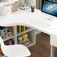 Contemporary Style Computer Desk Bedroom Writing Desk with Bookshelf Clearhalo 'furn' 'furn_office_desk' 'Furniture' 'furniture_office_desk' 'Office Desks' 'Office Furniture' 'office_desk' 4960738