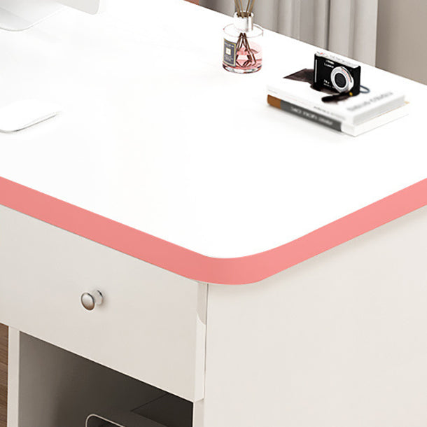 Contemporary Style Computer Desk Bedroom Writing Desk with Bookshelf Clearhalo 'furn' 'furn_office_desk' 'Furniture' 'furniture_office_desk' 'Office Desks' 'Office Furniture' 'office_desk' 4960739