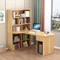 Contemporary Style Computer Desk Bedroom Writing Desk with Bookshelf Clearhalo 'furn' 'furn_office_desk' 'Furniture' 'furniture_office_desk' 'Office Desks' 'Office Furniture' 'office_desk' 4960740