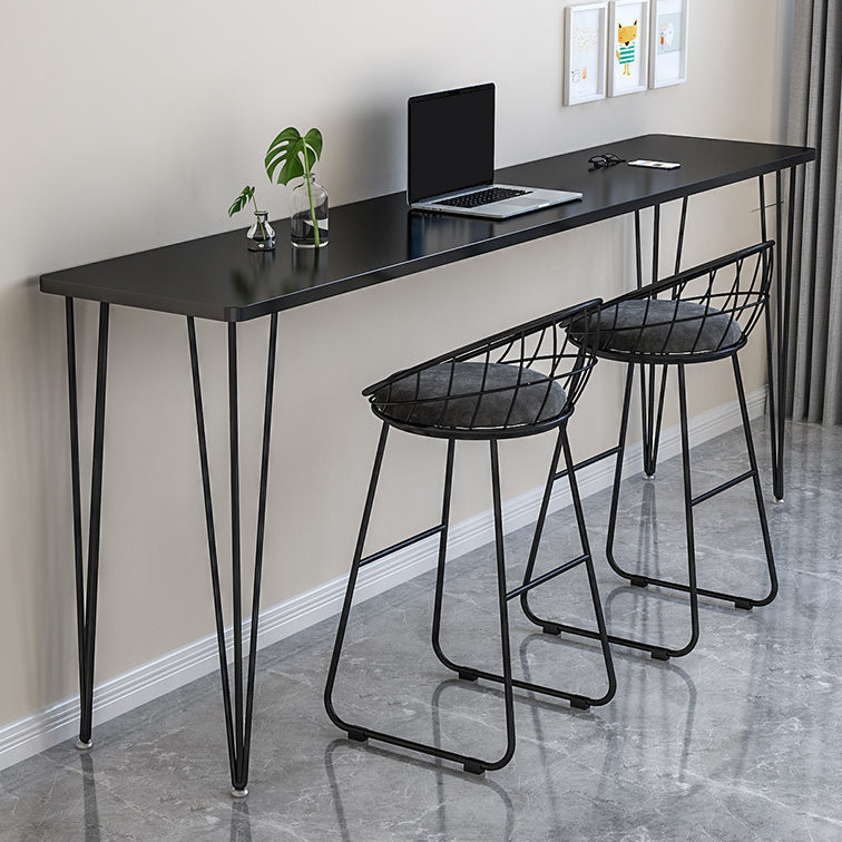 Industrial Style Rectangle Wood Top Counter Table 42-inch Height Bar Table Clearhalo 'Bar Furniture' 'Bar Tables' 'bar_tables' 'furn' 'furn_bar_tables' 'Furniture' 'furniture_bar_tables' 'Kitchen & Dining Furniture' 4960829