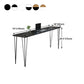 Industrial Style Rectangle Wood Top Counter Table 42-inch Height Bar Table Clearhalo 'Bar Furniture' 'Bar Tables' 'bar_tables' 'furn' 'furn_bar_tables' 'Furniture' 'furniture_bar_tables' 'Kitchen & Dining Furniture' 4960839