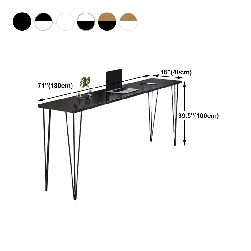 Industrial Style Rectangle Wood Top Counter Table 42-inch Height Bar Table Clearhalo 'Bar Furniture' 'Bar Tables' 'bar_tables' 'furn' 'furn_bar_tables' 'Furniture' 'furniture_bar_tables' 'Kitchen & Dining Furniture' 4960842
