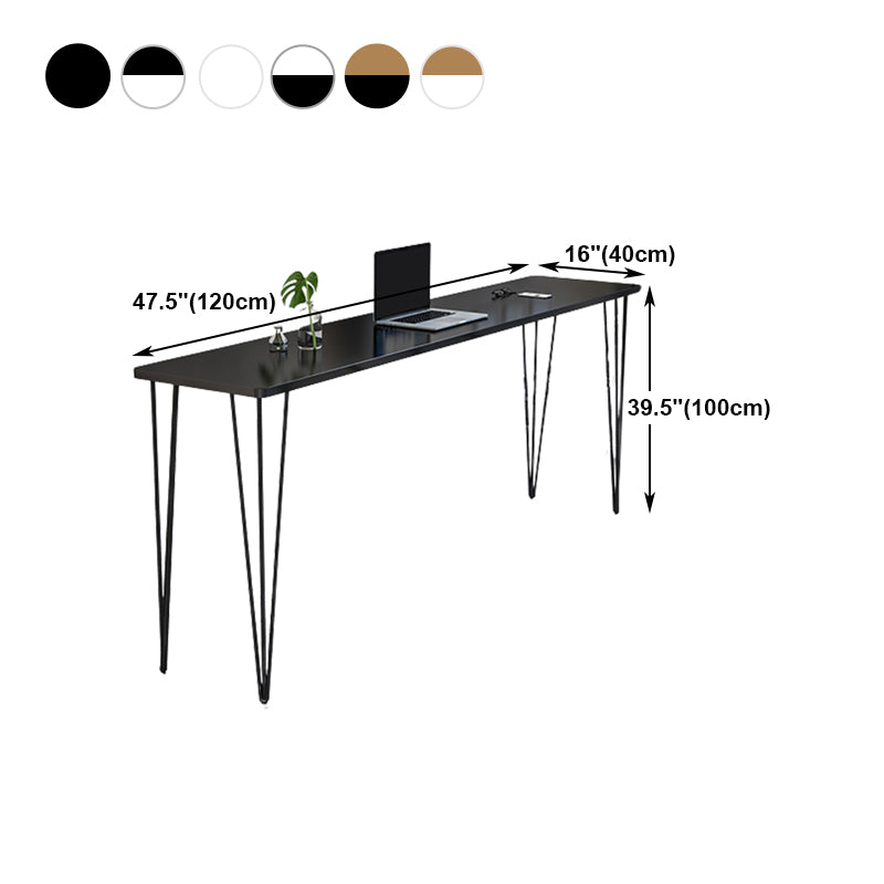 Industrial Style Rectangle Wood Top Counter Table 42-inch Height Bar Table Clearhalo 'Bar Furniture' 'Bar Tables' 'bar_tables' 'furn' 'furn_bar_tables' 'Furniture' 'furniture_bar_tables' 'Kitchen & Dining Furniture' 4960845