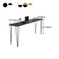 Industrial Style Rectangle Wood Top Counter Table 42-inch Height Bar Table Clearhalo 'Bar Furniture' 'Bar Tables' 'bar_tables' 'furn' 'furn_bar_tables' 'Furniture' 'furniture_bar_tables' 'Kitchen & Dining Furniture' 4960846