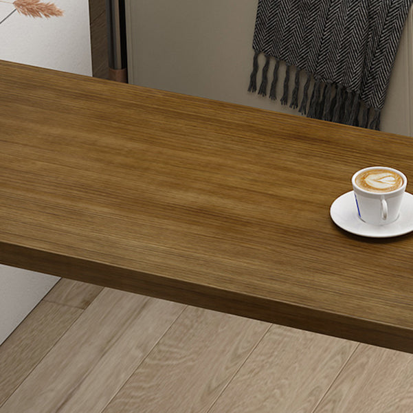 Pine Wood Bar Dining Table Modern Bar Table with Double Pedestal for Dining Room Clearhalo 'Bar Furniture' 'Bar Tables' 'bar_tables' 'furn' 'furn_bar_tables' 'Furniture' 'furniture_bar_tables' 'Kitchen & Dining Furniture' 4960872