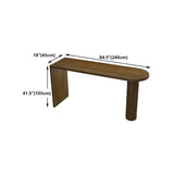Pine Wood Bar Dining Table Modern Bar Table with Double Pedestal for Dining Room Clearhalo 'Bar Furniture' 'Bar Tables' 'bar_tables' 'furn' 'furn_bar_tables' 'Furniture' 'furniture_bar_tables' 'Kitchen & Dining Furniture' 4960879