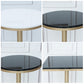 Stone Bar Dining Table Glam Round /Square Bar Table with Pedestal for Dining Room Clearhalo 'Bar Furniture' 'Bar Tables' 'bar_tables' 'furn' 'furn_bar_tables' 'Furniture' 'furniture_bar_tables' 'Kitchen & Dining Furniture' 4960886