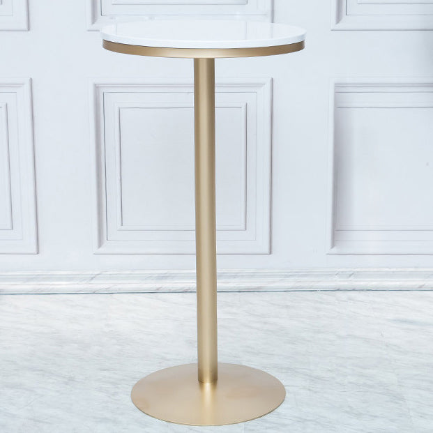 Stone Bar Dining Table Glam Round /Square Bar Table with Pedestal for Dining Room Clearhalo 'Bar Furniture' 'Bar Tables' 'bar_tables' 'furn' 'furn_bar_tables' 'Furniture' 'furniture_bar_tables' 'Kitchen & Dining Furniture' 4960889