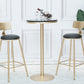Stone Bar Dining Table Glam Round /Square Bar Table with Pedestal for Dining Room Clearhalo 'Bar Furniture' 'Bar Tables' 'bar_tables' 'furn' 'furn_bar_tables' 'Furniture' 'furniture_bar_tables' 'Kitchen & Dining Furniture' 4960895