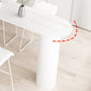 Stone Bar Dining Table Modern Bar Table with Double Pedestal Base for Dining Room Kitchen Clearhalo 'Bar Furniture' 'Bar Tables' 'bar_tables' 'furn' 'furn_bar_tables' 'Furniture' 'furniture_bar_tables' 'Kitchen & Dining Furniture' 4960908