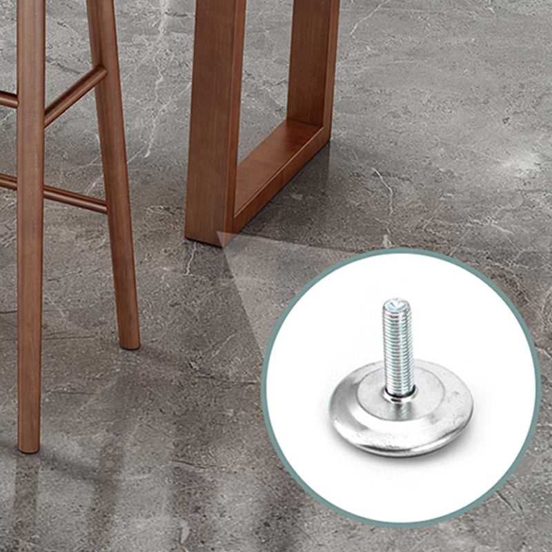 Wood Bar Dining Table Modern Bar Table with Sled Base for Milk Tea Shop Clearhalo 'Bar Furniture' 'Bar Tables' 'bar_tables' 'furn' 'furn_bar_tables' 'Furniture' 'furniture_bar_tables' 'Kitchen & Dining Furniture' 4960956
