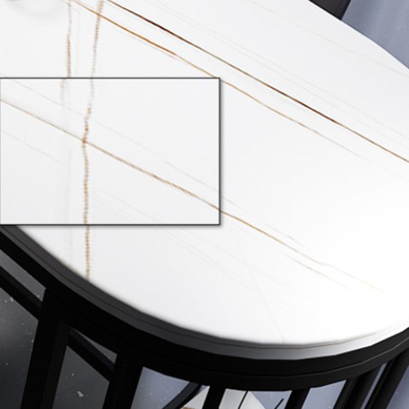 Modern Style Bar Table 42-inch Height Stone Top Bistro Table with Storage Shelf Clearhalo 'Bar Furniture' 'Bar Tables' 'bar_tables' 'furn' 'furn_bar_tables' 'Furniture' 'furniture_bar_tables' 'Kitchen & Dining Furniture' 4960973