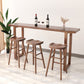 Wood Bar Dining Table Modern Bar Table with Sled Base for Dining Room Kitchen 63"L x 15.7"W x 41.3"H Without Chairs Clearhalo 'Bar Furniture' 'Bar Tables' 'bar_tables' 'furn' 'furn_bar_tables' 'Furniture' 'furniture_bar_tables' 'Kitchen & Dining Furniture' 4961028