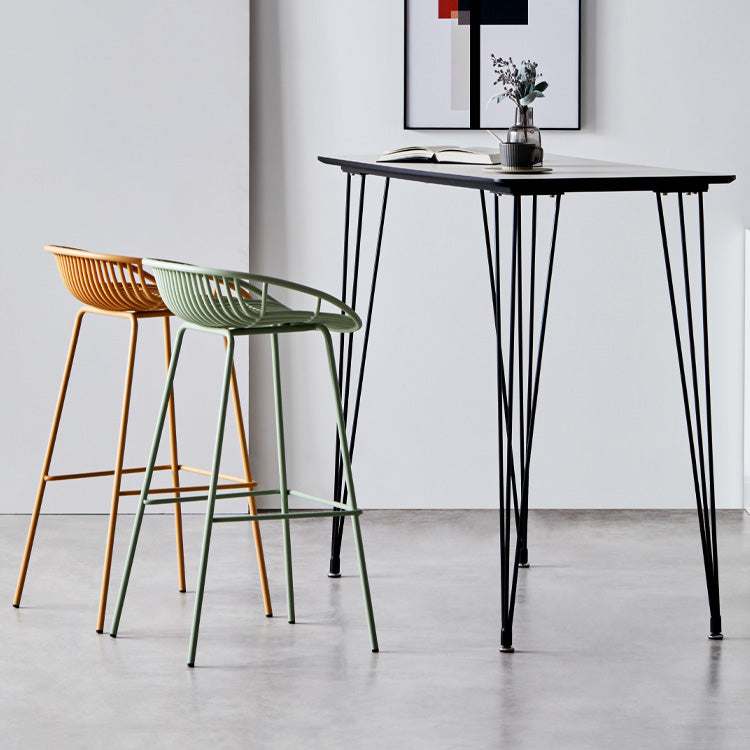 Modern Style Bar-stool Metal Counter Bar Stool with Metal Legs for Kitchen Clearhalo 'Bar Furniture' 'Bar Stools' 'bar_stools' 'furn' 'furn_bar_stools' 'Furniture' 'furniture_bar_stools' 'Kitchen & Dining Furniture' 4961254